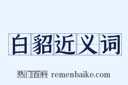 白貂近义词是什么意思的图片